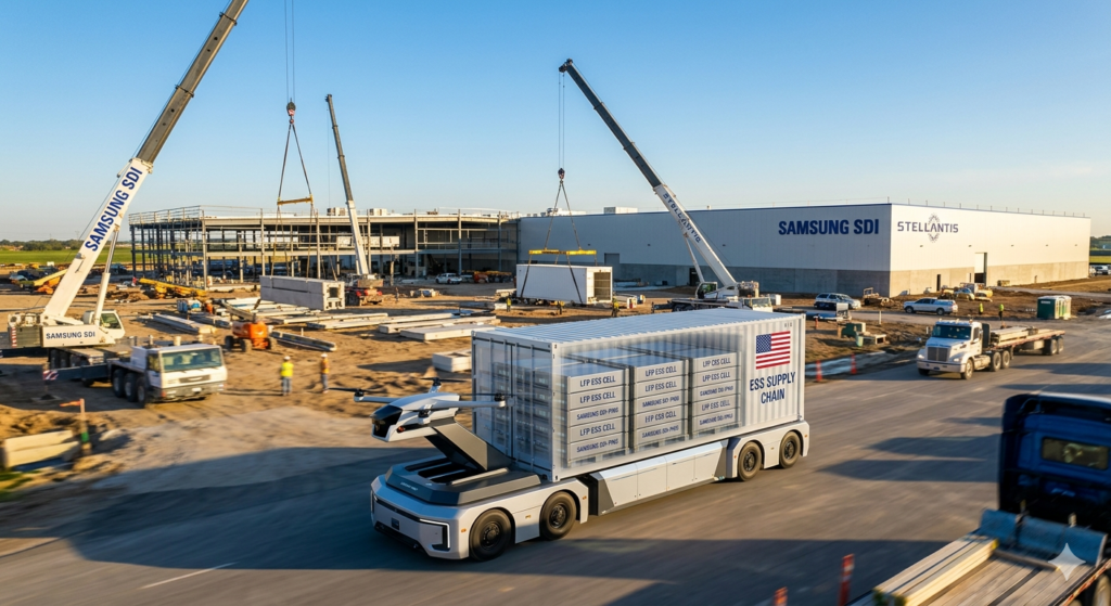 2026년 3월 27일 경제 뉴스 - 삼성sdi 배터리 합작공장 건설 현장