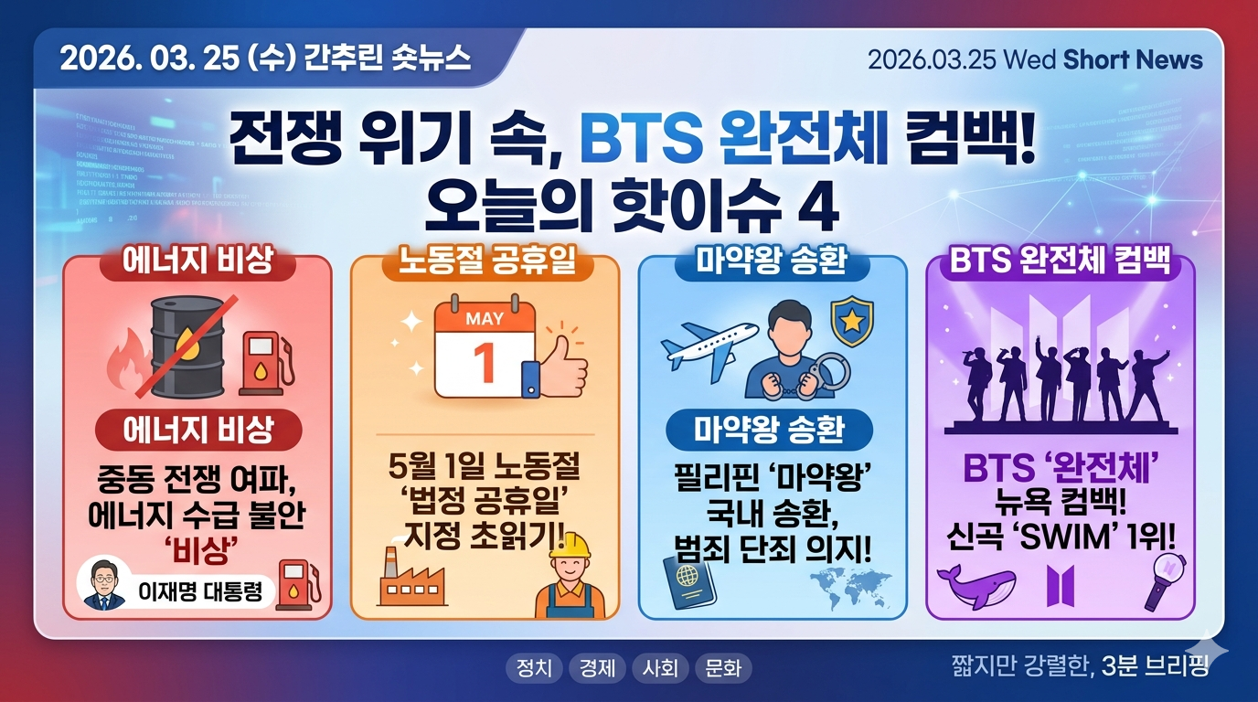 3월 25일 뉴스